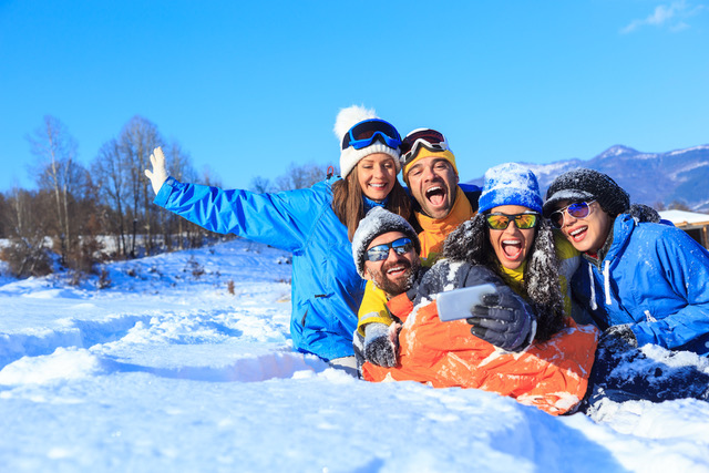 jeunes au ski 